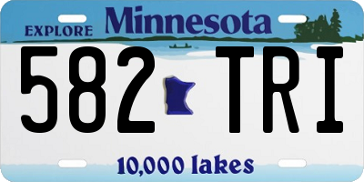 MN license plate 582TRI