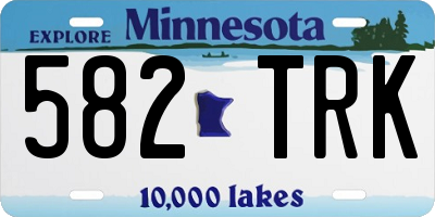 MN license plate 582TRK