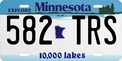 MN license plate 582TRS
