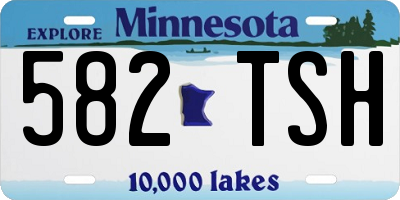 MN license plate 582TSH
