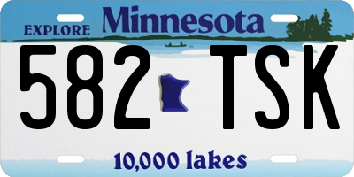 MN license plate 582TSK
