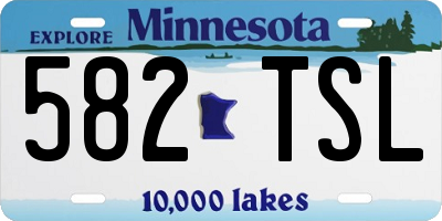 MN license plate 582TSL