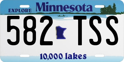 MN license plate 582TSS