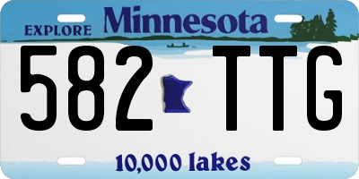 MN license plate 582TTG