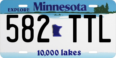 MN license plate 582TTL