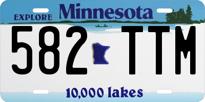MN license plate 582TTM