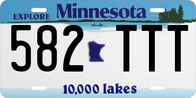 MN license plate 582TTT