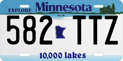 MN license plate 582TTZ