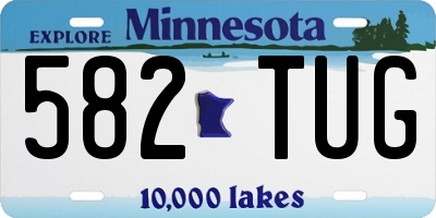 MN license plate 582TUG