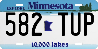 MN license plate 582TUP