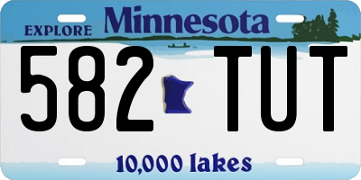 MN license plate 582TUT