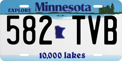 MN license plate 582TVB