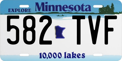 MN license plate 582TVF