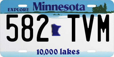 MN license plate 582TVM