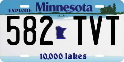 MN license plate 582TVT