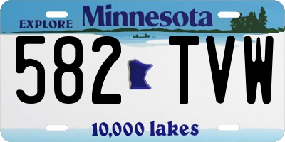 MN license plate 582TVW
