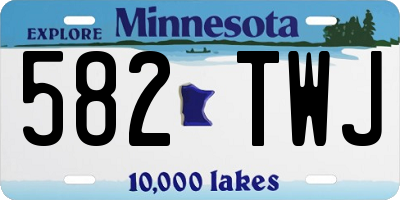 MN license plate 582TWJ