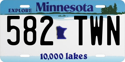 MN license plate 582TWN