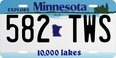 MN license plate 582TWS
