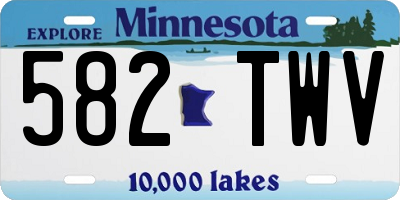 MN license plate 582TWV