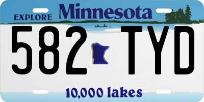 MN license plate 582TYD