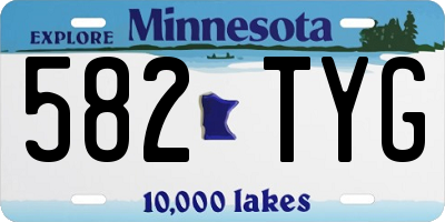 MN license plate 582TYG