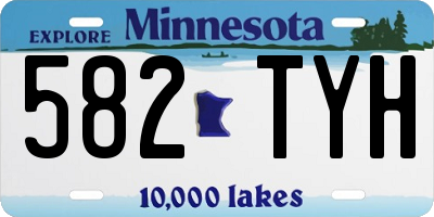 MN license plate 582TYH