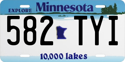 MN license plate 582TYI