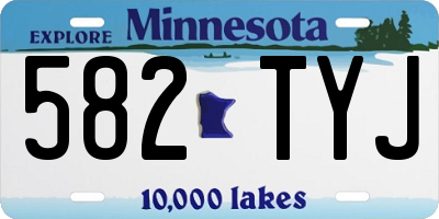 MN license plate 582TYJ
