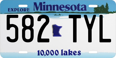 MN license plate 582TYL