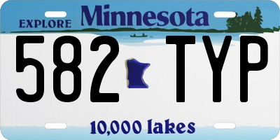 MN license plate 582TYP