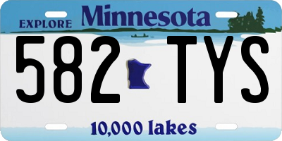 MN license plate 582TYS