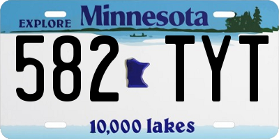 MN license plate 582TYT