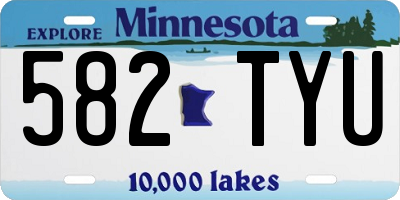 MN license plate 582TYU