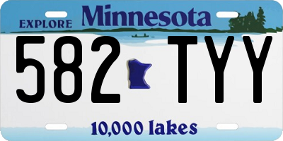 MN license plate 582TYY