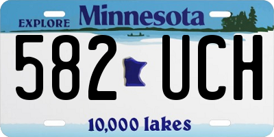 MN license plate 582UCH