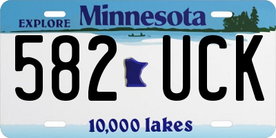 MN license plate 582UCK
