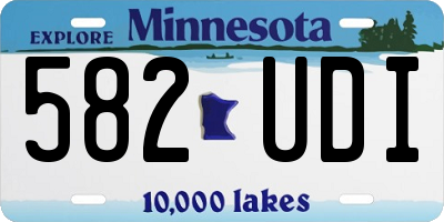 MN license plate 582UDI