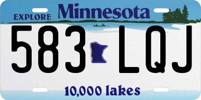 MN license plate 583LQJ