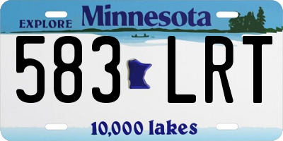 MN license plate 583LRT
