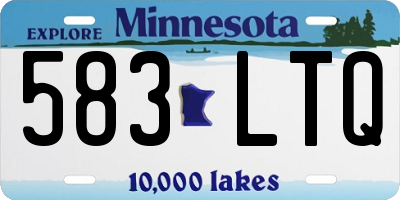 MN license plate 583LTQ