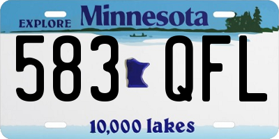 MN license plate 583QFL