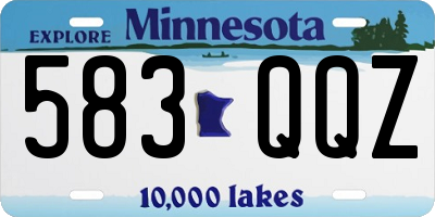 MN license plate 583QQZ