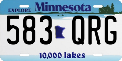 MN license plate 583QRG