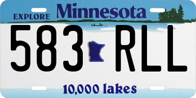 MN license plate 583RLL