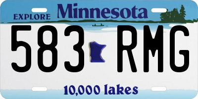 MN license plate 583RMG