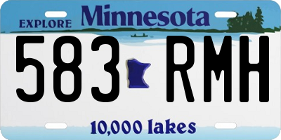 MN license plate 583RMH