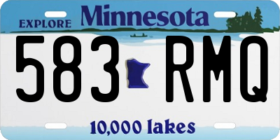 MN license plate 583RMQ