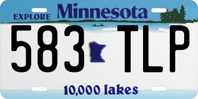 MN license plate 583TLP