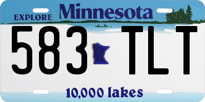 MN license plate 583TLT